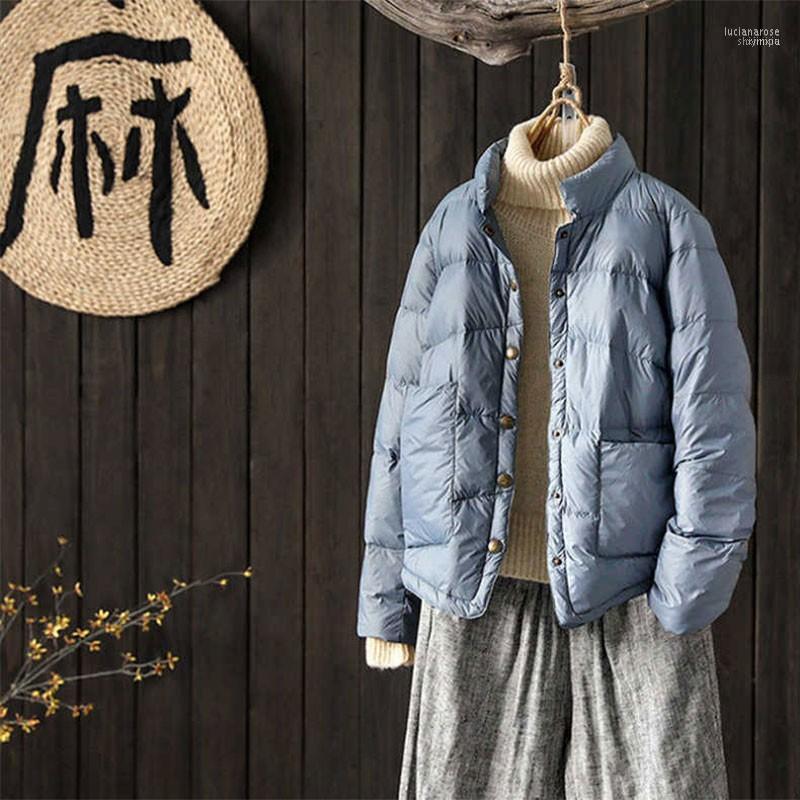 Women' Down & Parkas Arrival Autumn Winter Women Coat Single Breasted Ultra Light White Duck Jacket Big Pocket Loose Short Coats M2601 Luci, Beige
Women' Down & Parkas Arrival Autumn Winter Women Coat Single Breasted Ultra Light White Duck Jacket Big Pocket Loose Short Coats M2601 Luci, Beige