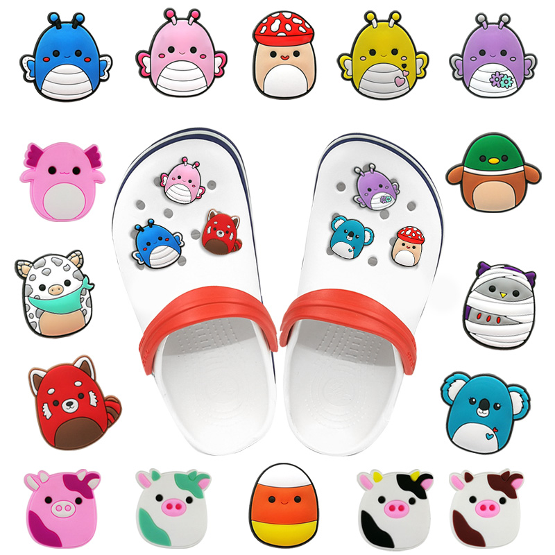 MOQ 20pcs cute plush toys pattern croc charms 2D Soft rubber Shoe parts accessories decoration Shoe Buckles buttons trinkets fit children sandals wristband
MOQ 20pcs cute plush toys pattern croc charms 2D Soft rubber Shoe parts accessories decoration Shoe Buckles buttons trinkets fit children sandals wristband