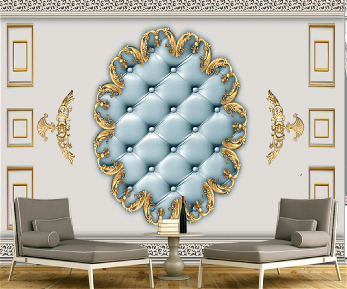 Customize any size wallpaper mural modern golden soft package pattern TV background wall sticker photo wallpaper, Blue
Customize any size wallpaper mural modern golden soft package pattern TV background wall sticker photo wallpaper, Blue