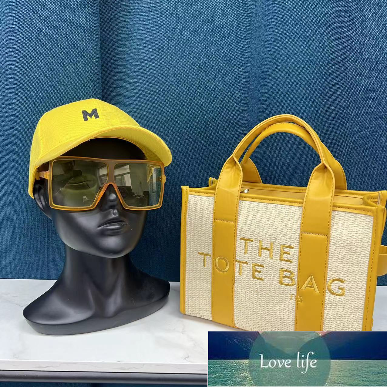 New the tote bag with letters Weave oblique satchel with sunglass hat Simple Fashion Shoulder Bags European and American Personalized, Yellow
New the tote bag with letters Weave oblique satchel with sunglass hat Simple Fashion Shoulder Bags European and American Personalized, Yellow
