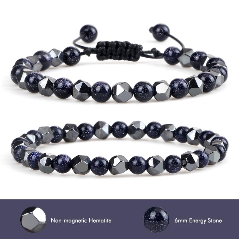 Beaded, Strands Natural Stone Hematite Bracelets 6mm Tiger Eye Lava Beads Men Bracelet Handmade Stretch Bangles Women Yoga Balance Jewelry
Beaded, Strands Natural Stone Hematite Bracelets 6mm Tiger Eye Lava Beads Men Bracelet Handmade Stretch Bangles Women Yoga Balance Jewelry