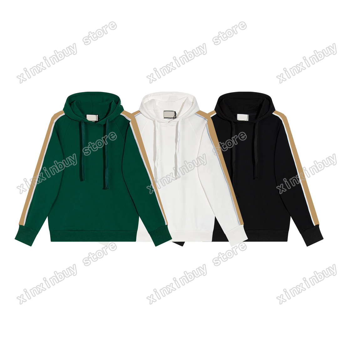 xinxinbuy Men designer Sweatshirts Hoodies Silver reflective strip double Letter webbing cotton Sportswear Belt women high quality black white green M-2XL
xinxinbuy Men designer Sweatshirts Hoodies Silver reflective strip double Letter webbing cotton Sportswear Belt women high quality black white green M-2XL