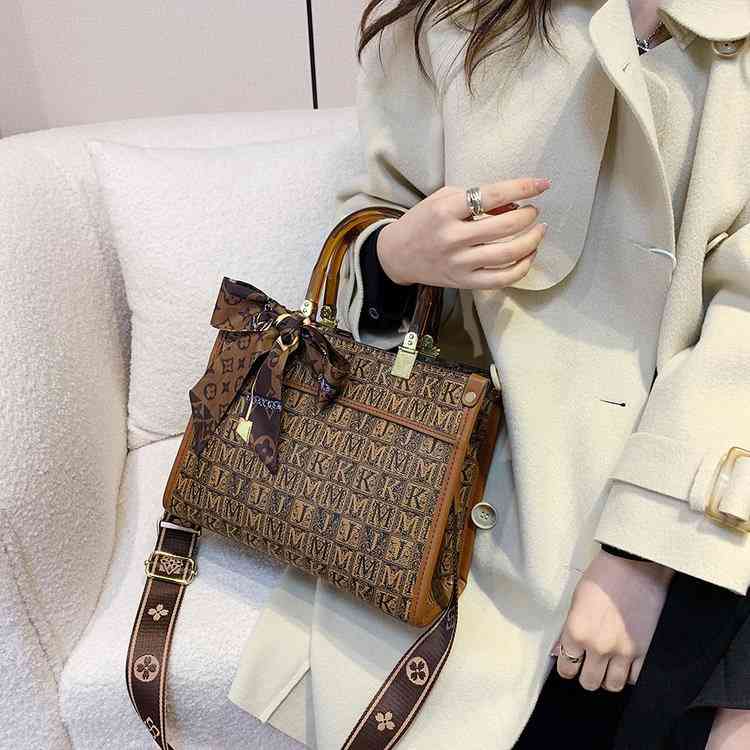 55% OFF Bag Female New Flower Simple Printing Handbag Large Capacity Style One Shoulder Handbags Luxury Designer Crossbody Bags