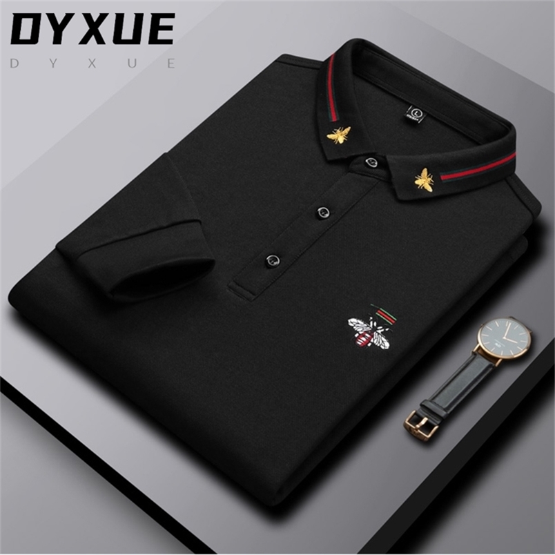Designer High-end Long Sleeve Fashion Polo Shirts Men Casual Solid Color Business Brand Men's Clothing Cotton Bee Embroidery 220402, Red
Designer High-end Long Sleeve Fashion Polo Shirts Men Casual Solid Color Business Brand Men's Clothing Cotton Bee Embroidery 220402, Red