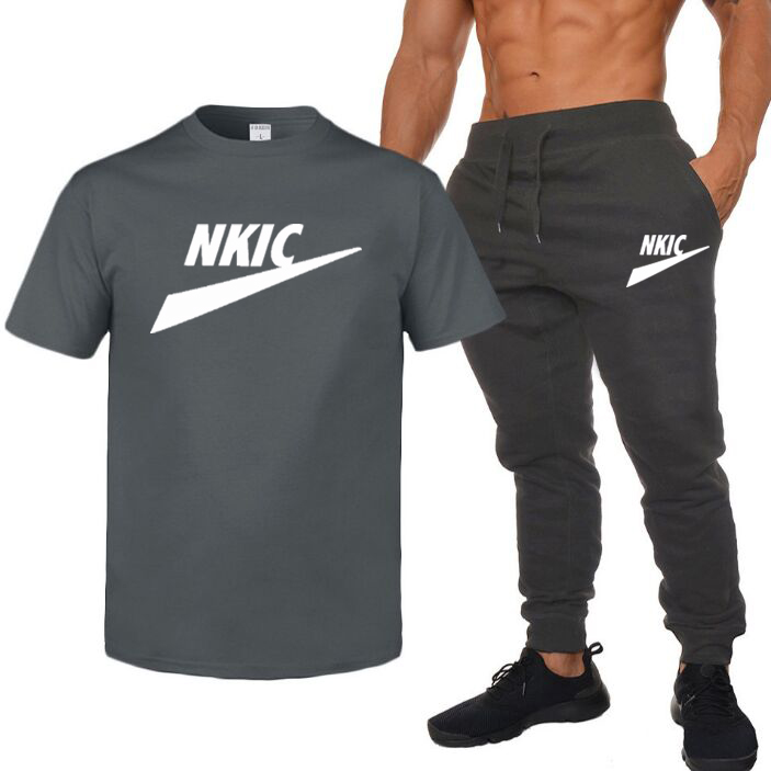 High Quality Brand Tracksuit Two Pieces Sets Casual Fitness Sport Suit Short Sleeve t Shirt+Trousers Men Casual Sportswear Suits, Orange
High Quality Brand Tracksuit Two Pieces Sets Casual Fitness Sport Suit Short Sleeve t Shirt+Trousers Men Casual Sportswear Suits, Orange
