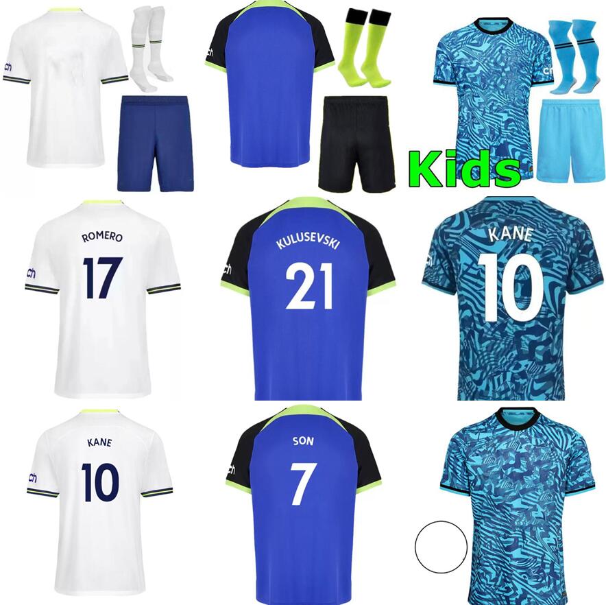22 23 KANE SON RICHARLISON Soccer Jerseys Player Version KULUSEVSKI HOJBJERG Away 2022 2023 PERISIC Third ROMERO TOtTENham Football kit shirt BENTANCUR Men kids set, 22 23 away patch
22 23 KANE SON RICHARLISON Soccer Jerseys Player Version KULUSEVSKI HOJBJERG Away 2022 2023 PERISIC Third ROMERO TOtTENham Football kit shirt BENTANCUR Men kids set, 22 23 away patch