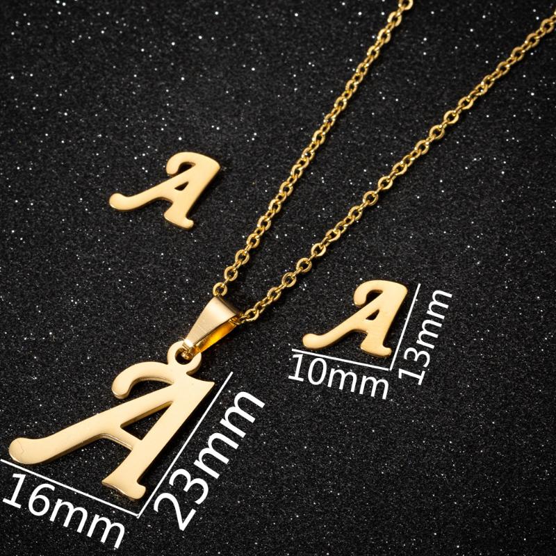 Earrings & Necklace Product Stainless Steel English Alphabet Jewelry Set Couple Pendants Fashion Personality ChainEarrings, As pic
Earrings & Necklace Product Stainless Steel English Alphabet Jewelry Set Couple Pendants Fashion Personality ChainEarrings, As pic