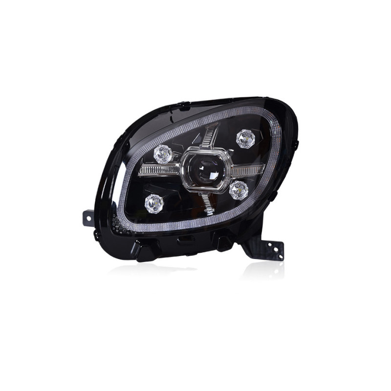 All LED Head Lamp For Smart LED Headlight 20 15-20 20 Headlights W453 DRL Turn Signal Dual Beam Lens Running Lights