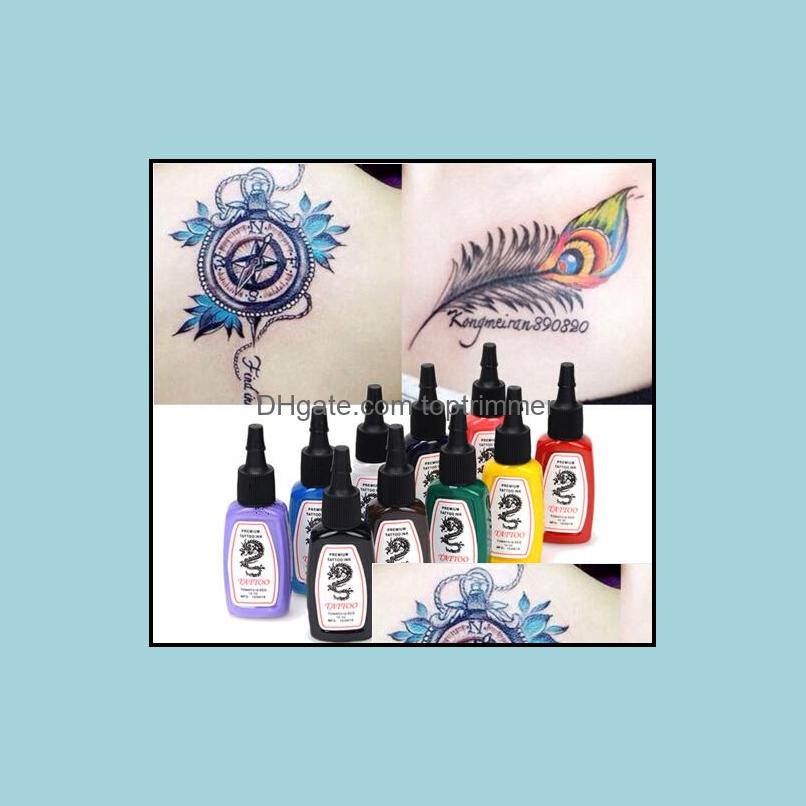 Tattoo Inks Tattoos Body Art Health Beauty 10 Colors/Bottles Ink Pigment Set Kits For 15Ml 1/2 Oz Professin Dhn9X
Tattoo Inks Tattoos Body Art Health Beauty 10 Colors/Bottles Ink Pigment Set Kits For 15Ml 1/2 Oz Professin Dhn9X