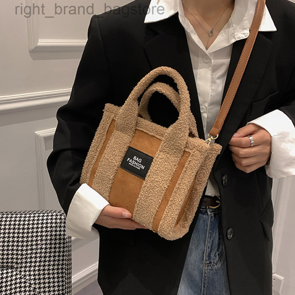 Brands Faux Suede Shoulder Bag Designer Lambswool Tote Women Handbags Female Small Shopper Crossbody Bags for Women 2022 Warm W220813, Brown
Brands Faux Suede Shoulder Bag Designer Lambswool Tote Women Handbags Female Small Shopper Crossbody Bags for Women 2022 Warm W220813, Brown