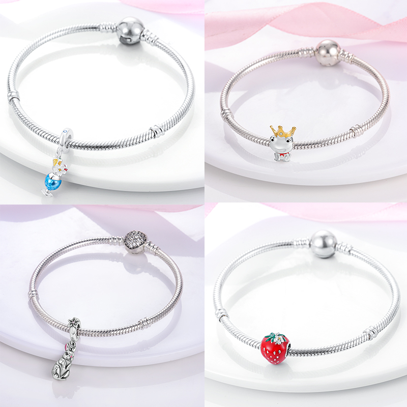 925 Sterling silver bracelet charms for charm Turtle Whale Dolphin Ocean European Bead necklace charms jewelry