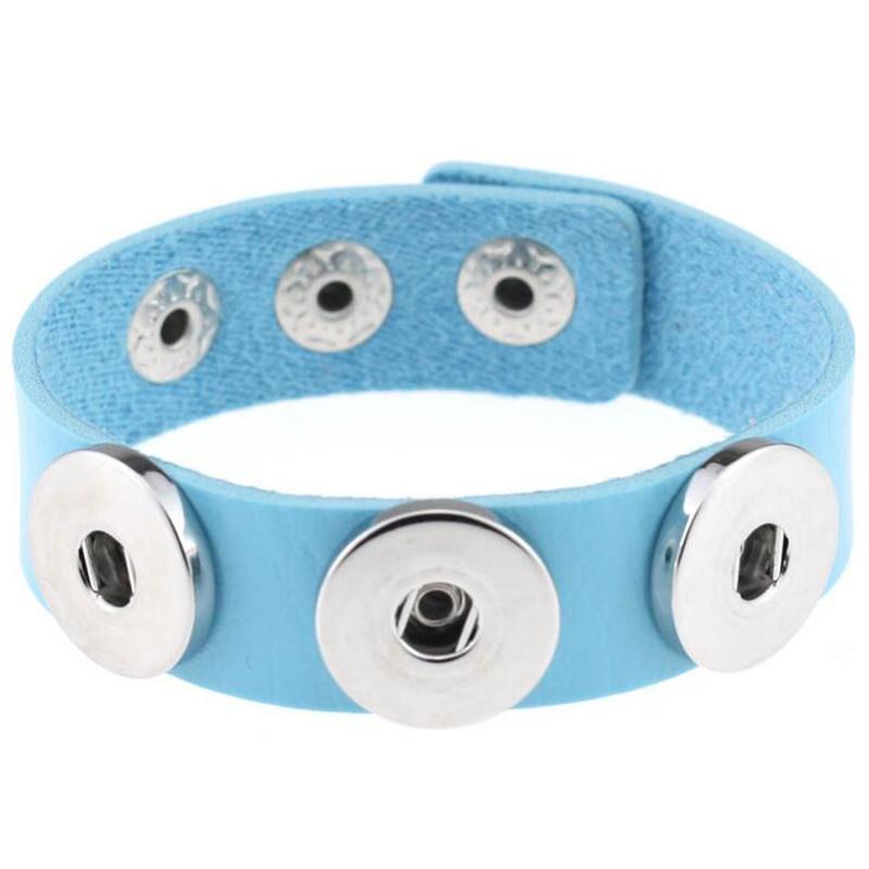 Charm Bracelets Blue Leather Interchangeable For Women Fit 18mm 20mm Ginger Snap Buttons Bracelet Jewelry
Charm Bracelets Blue Leather Interchangeable For Women Fit 18mm 20mm Ginger Snap Buttons Bracelet Jewelry