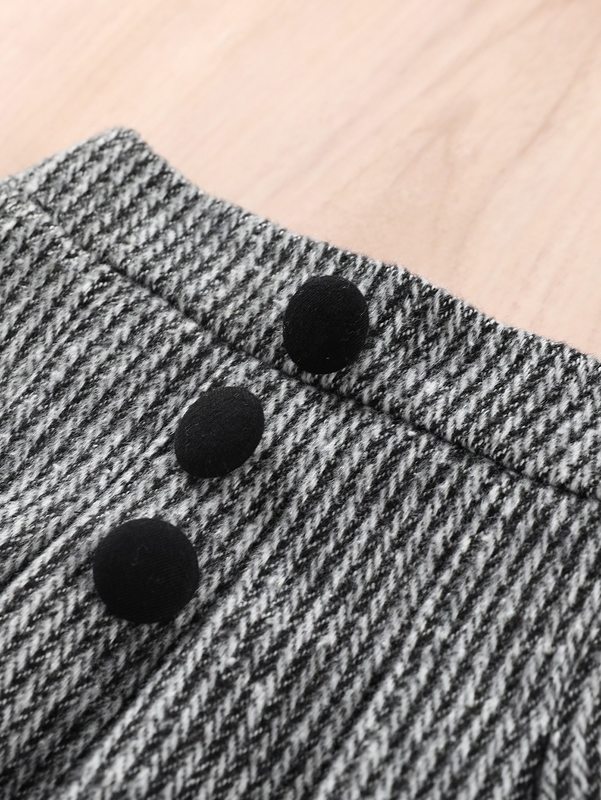 Toddler Girls Dobby Mesh Panel Top & Pleated Skirt SHE