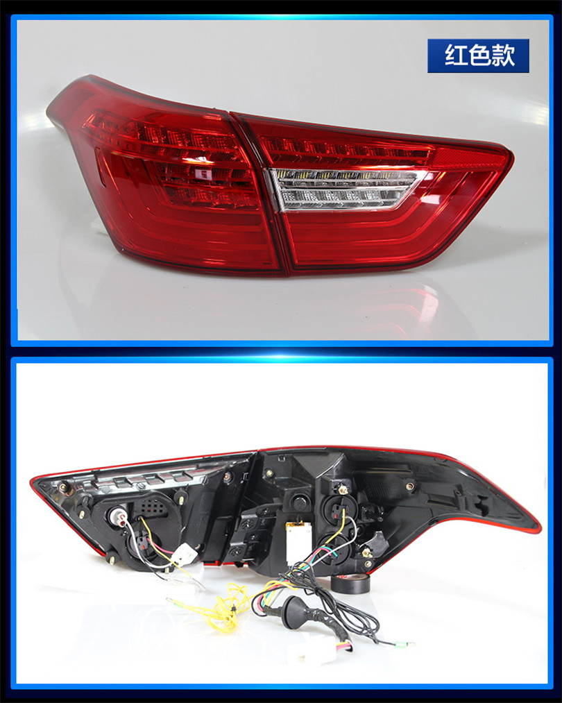 Car Lights LED For Hyundai IX25 LED Tail Light 15-19 Taillights Assembly Rear Fog Brake Turn Signal Lighting Accessories
