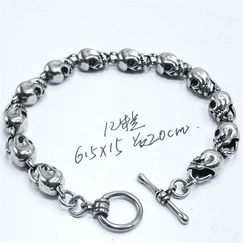 Charm Bracelets 20cm Skull Link Stainless Steel Bracelet Fashion Men Jewelry Skeleton Head Chain & BanglesCharm
Charm Bracelets 20cm Skull Link Stainless Steel Bracelet Fashion Men Jewelry Skeleton Head Chain & BanglesCharm