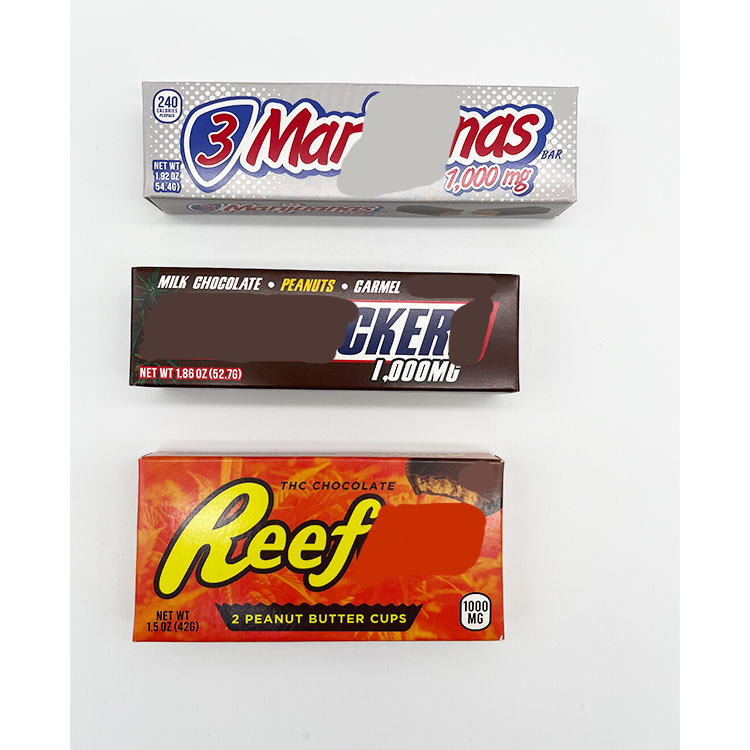 Factory Wholesale Custom Printed paper box 1000mg milk chocolate almondweed butterweed payweed thcwix Chocolates edibles packaging paper boxes
Factory Wholesale Custom Printed paper box 1000mg milk chocolate almondweed butterweed payweed thcwix Chocolates edibles packaging paper boxes