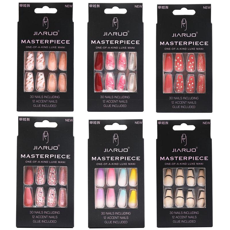 False Nails Long Fake Nail Press On Art Tips Full Cover With Acrylic Set Designs Supplies For Professionals AccesoriosFalseFalse, Dnx22-24pcs
False Nails Long Fake Nail Press On Art Tips Full Cover With Acrylic Set Designs Supplies For Professionals AccesoriosFalseFalse, Dnx22-24pcs
