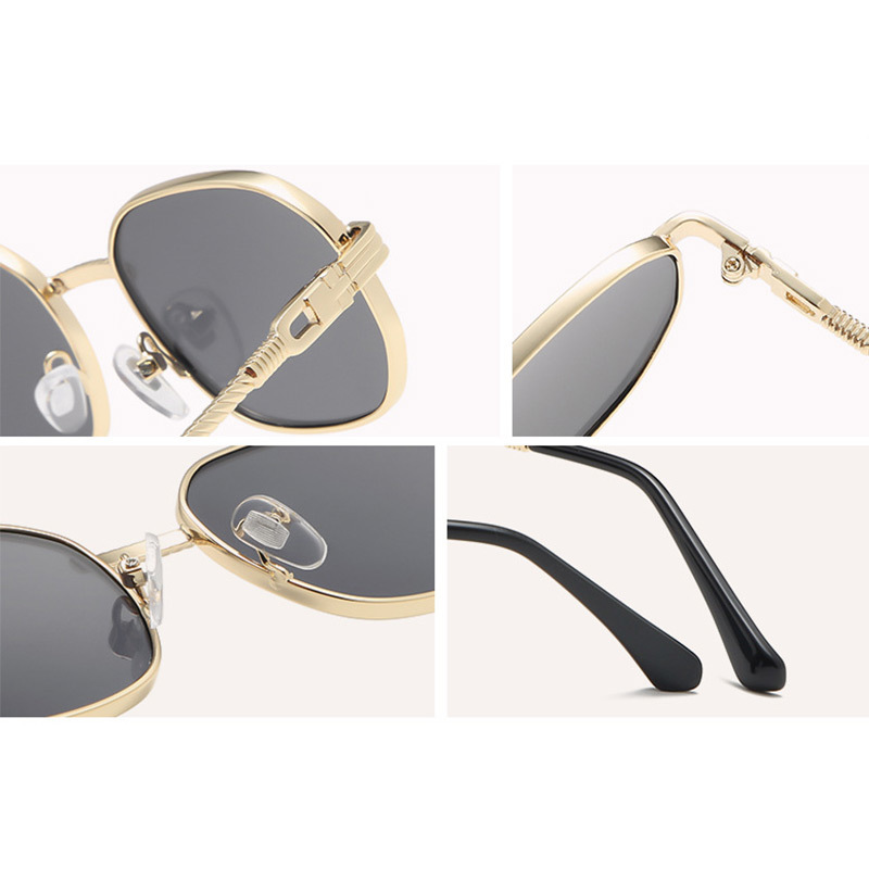 Retro Small Box Sunglasses Gradient Color Metal Men and Women Eyeglasses Classic All-match Glasses 220407