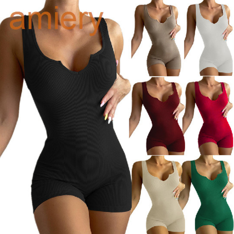 2022 Women One Piece Jumpsuit Bodycon Roumper Short Spring Summer 2022 Solid Color Casual Knitted Rib V-neck Vest Slim Fit Bodysuit 2XL, Beige
2022 Women One Piece Jumpsuit Bodycon Roumper Short Spring Summer 2022 Solid Color Casual Knitted Rib V-neck Vest Slim Fit Bodysuit 2XL, Beige