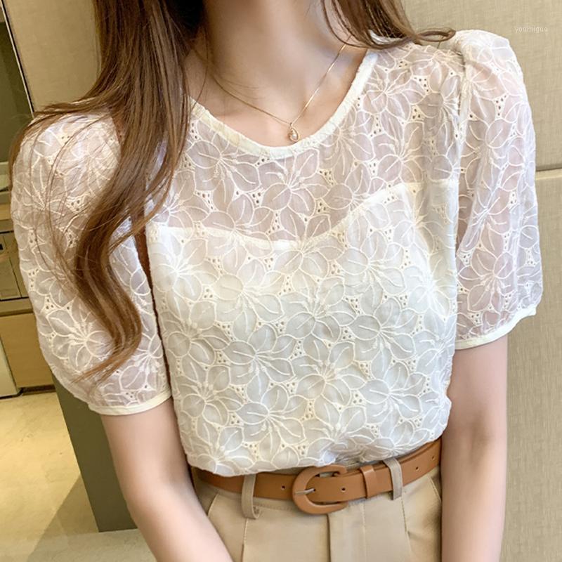 Women' Blouses & Shirts Summer Women Short Sleeve Lace Blouse Shirt 2022 O-Neck Tops Femme Blusas Mujer De Moda, Apricot
Women' Blouses & Shirts Summer Women Short Sleeve Lace Blouse Shirt 2022 O-Neck Tops Femme Blusas Mujer De Moda, Apricot