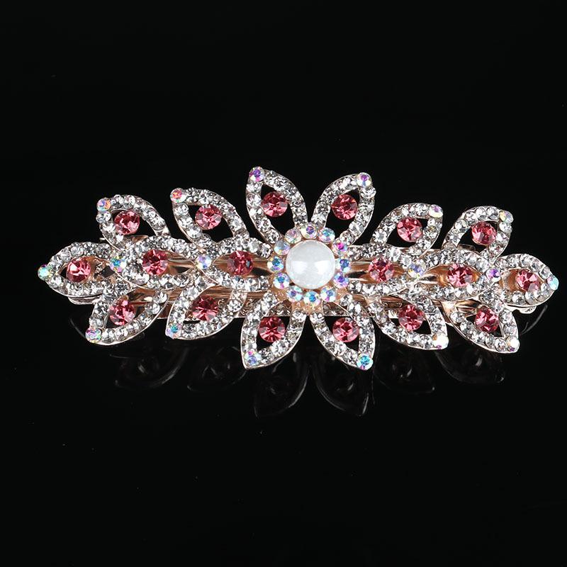 Headpieces Water Drill Flower Alloy Hair Clip Headdress Lady Elegant Spring 8CM Horsetail Card Accessory
Headpieces Water Drill Flower Alloy Hair Clip Headdress Lady Elegant Spring 8CM Horsetail Card Accessory