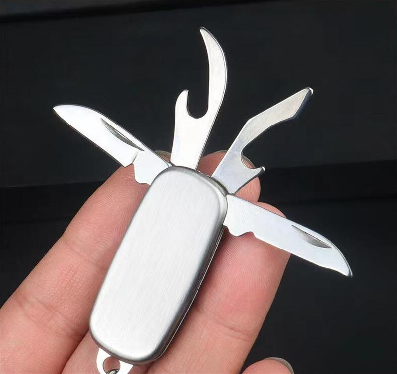 Stainless Folding Knife Keychains 4 In 1 Mini Pocket Portable Keyring Knives Outdoor Camping Hunting Tactical Combat Knife Survival EDC Tool For Men Women Gifts
Stainless Folding Knife Keychains 4 In 1 Mini Pocket Portable Keyring Knives Outdoor Camping Hunting Tactical Combat Knife Survival EDC Tool For Men Women Gifts