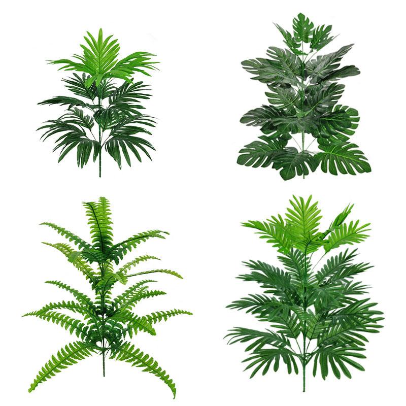 Decorative Flowers & Wreaths 50-82 Cm Large Plastic Tropical Palm Tree Artificial Plants Fake Monstera Leafs Silk Plant For Garden Home Deco
Decorative Flowers & Wreaths 50-82 Cm Large Plastic Tropical Palm Tree Artificial Plants Fake Monstera Leafs Silk Plant For Garden Home Deco