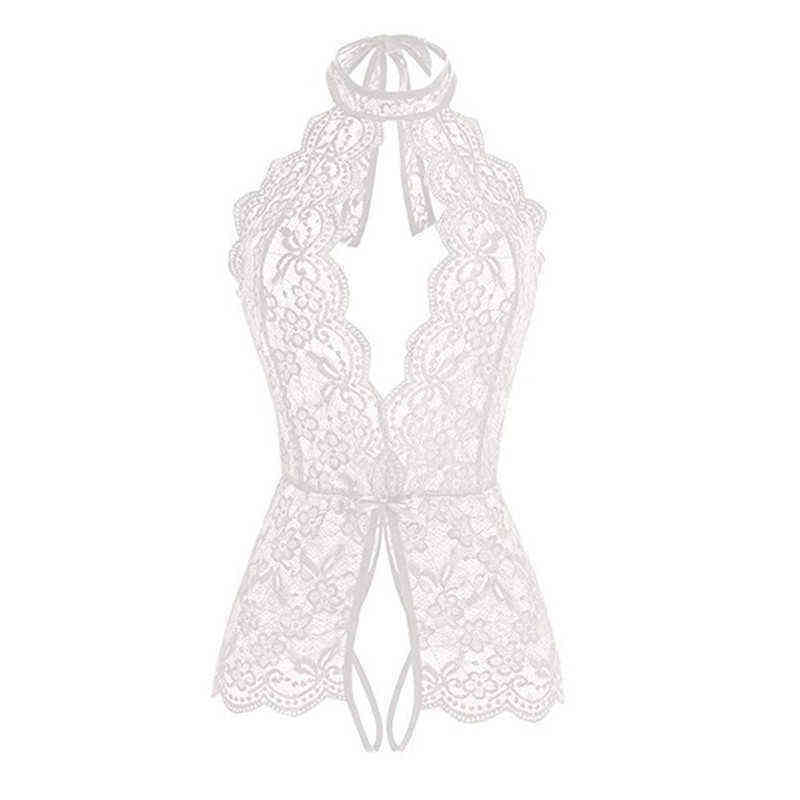 Nxy Sexy Underwear Women Sexy Nightwear Erotic Lingerie Open Lace Bra Sleepwear Outfits Transparent Babydoll Female Exotic Costumes Bodysuit 0401