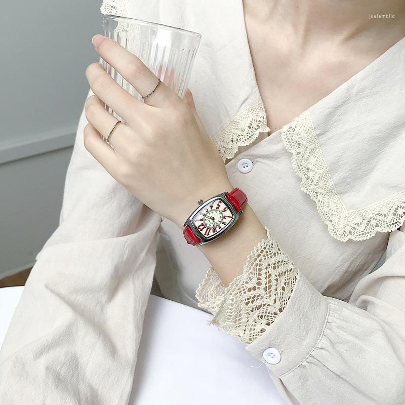 Wristwatches Ladies Tonneau Watches Women Fashion Brand Quartz Watch Designer Woman Leather Clock Retro Qualities Female Red WristwatchesWri, Brown
Wristwatches Ladies Tonneau Watches Women Fashion Brand Quartz Watch Designer Woman Leather Clock Retro Qualities Female Red WristwatchesWri, Brown