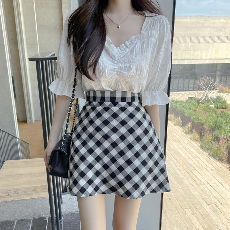 Womens 2022 Summer Girl Cotton Blouse Pleated Petal Collar All-match Solid Short-sleeved Shirt Female Women' Blouses & Shirts, 01
Womens 2022 Summer Girl Cotton Blouse Pleated Petal Collar All-match Solid Short-sleeved Shirt Female Women' Blouses & Shirts, 01