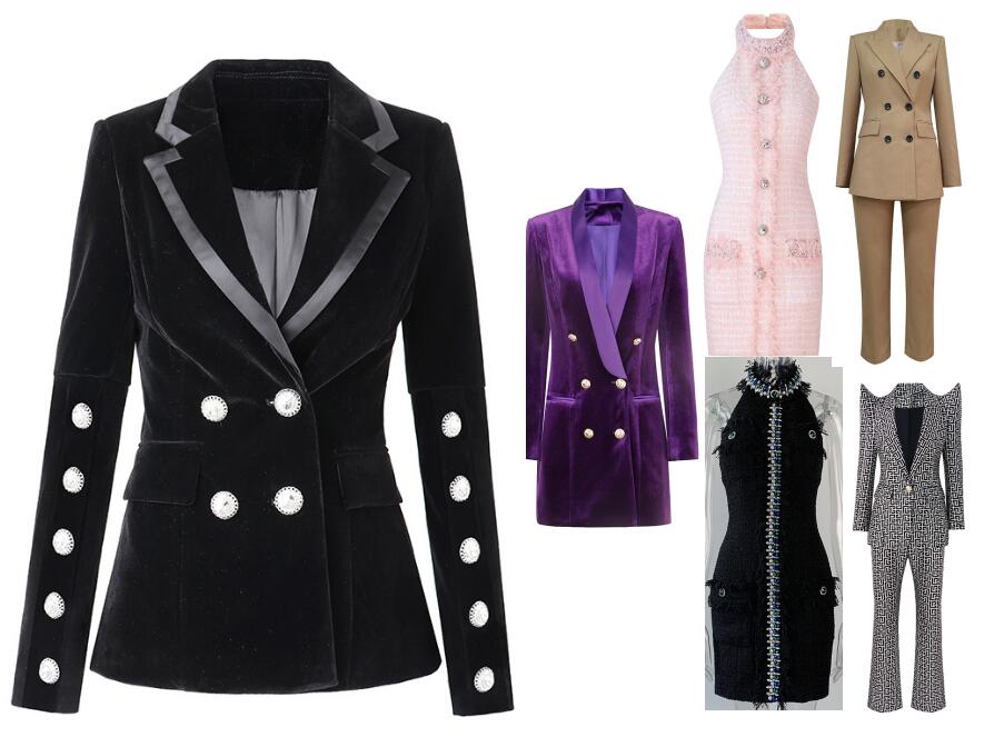 New Women Suits & Blazers Two Pcs Suit Sets Neck Sexy Dress Maxi Buttons Up Jacket Fashion Slim Shape Design -XL 6 Models-10, Express
New Women Suits & Blazers Two Pcs Suit Sets Neck Sexy Dress Maxi Buttons Up Jacket Fashion Slim Shape Design -XL 6 Models-10, Express