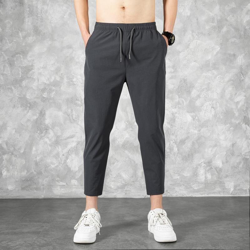 Korean Ice Silk Mens Pants Summer Thin Fashion Brand Loose And Versatile Quick Dry Casual 9-point Sports Trousers Boy, Black 567
Korean Ice Silk Mens Pants Summer Thin Fashion Brand Loose And Versatile Quick Dry Casual 9-point Sports Trousers Boy, Black 567