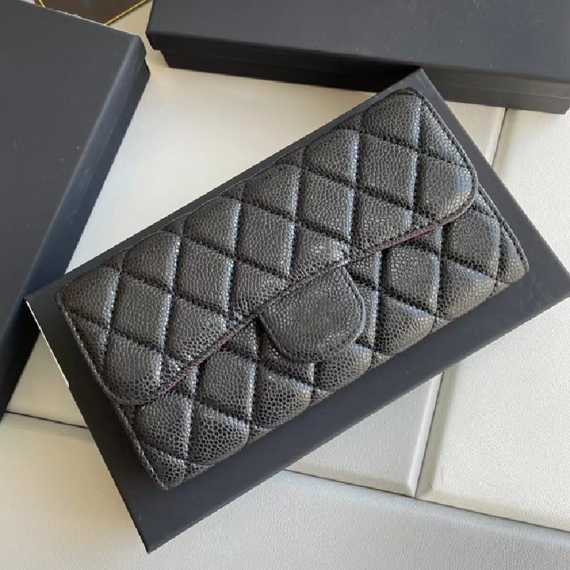 5A Top Designer Brand Wallets Original Wholesale Ladies Leather Multicolor Long Wallet Classic Fashion Caviar Card Holder Credit Card Cash Bag, Caviar silver buckle
5A Top Designer Brand Wallets Original Wholesale Ladies Leather Multicolor Long Wallet Classic Fashion Caviar Card Holder Credit Card Cash Bag, Caviar silver buckle