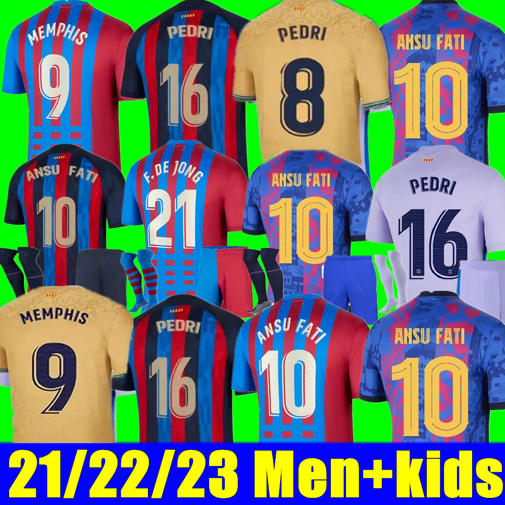 21 22 23 ANSU FATI Camisetas de football soccer jersey MEMPHIS Barcelona PEDRI Kun Aguero 2021 2022 2023 F.DE JONG Barca DEST kit shirts adult men kids kits sets third, Adult home+champion patch
21 22 23 ANSU FATI Camisetas de football soccer jersey MEMPHIS Barcelona PEDRI Kun Aguero 2021 2022 2023 F.DE JONG Barca DEST kit shirts adult men kids kits sets third, Adult home+champion patch