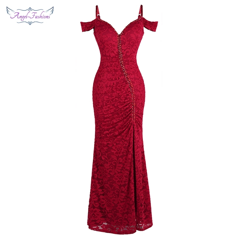 Angelfashions Women's robe de soiree Boat Neck Pleat Lace Beading Split Mermaid Long Red Party Dress 425 200 201114, Royal blue
Angelfashions Women's robe de soiree Boat Neck Pleat Lace Beading Split Mermaid Long Red Party Dress 425 200 201114, Royal blue