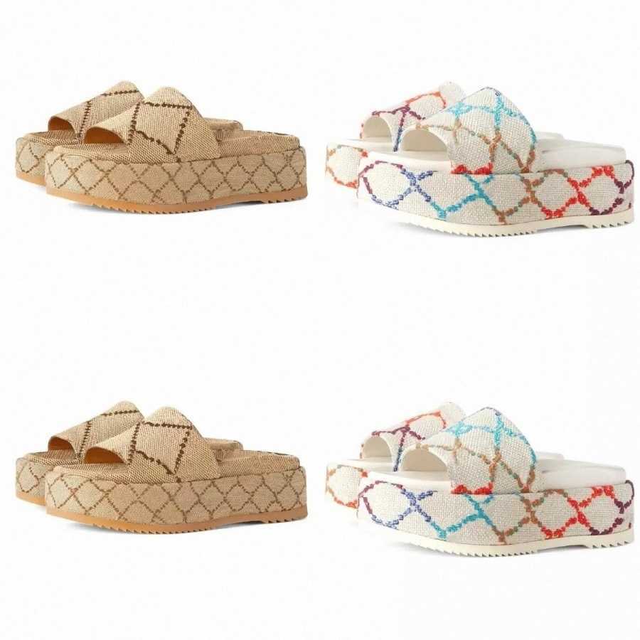 2022 Women's Platform Sandals Slippers Slide Designer Luxury Flat High Heels Flip Flops Shoes Embroidered Platform Rubber Sandal Casual Shoe Fashion
2022 Women's Platform Sandals Slippers Slide Designer Luxury Flat High Heels Flip Flops Shoes Embroidered Platform Rubber Sandal Casual Shoe Fashion