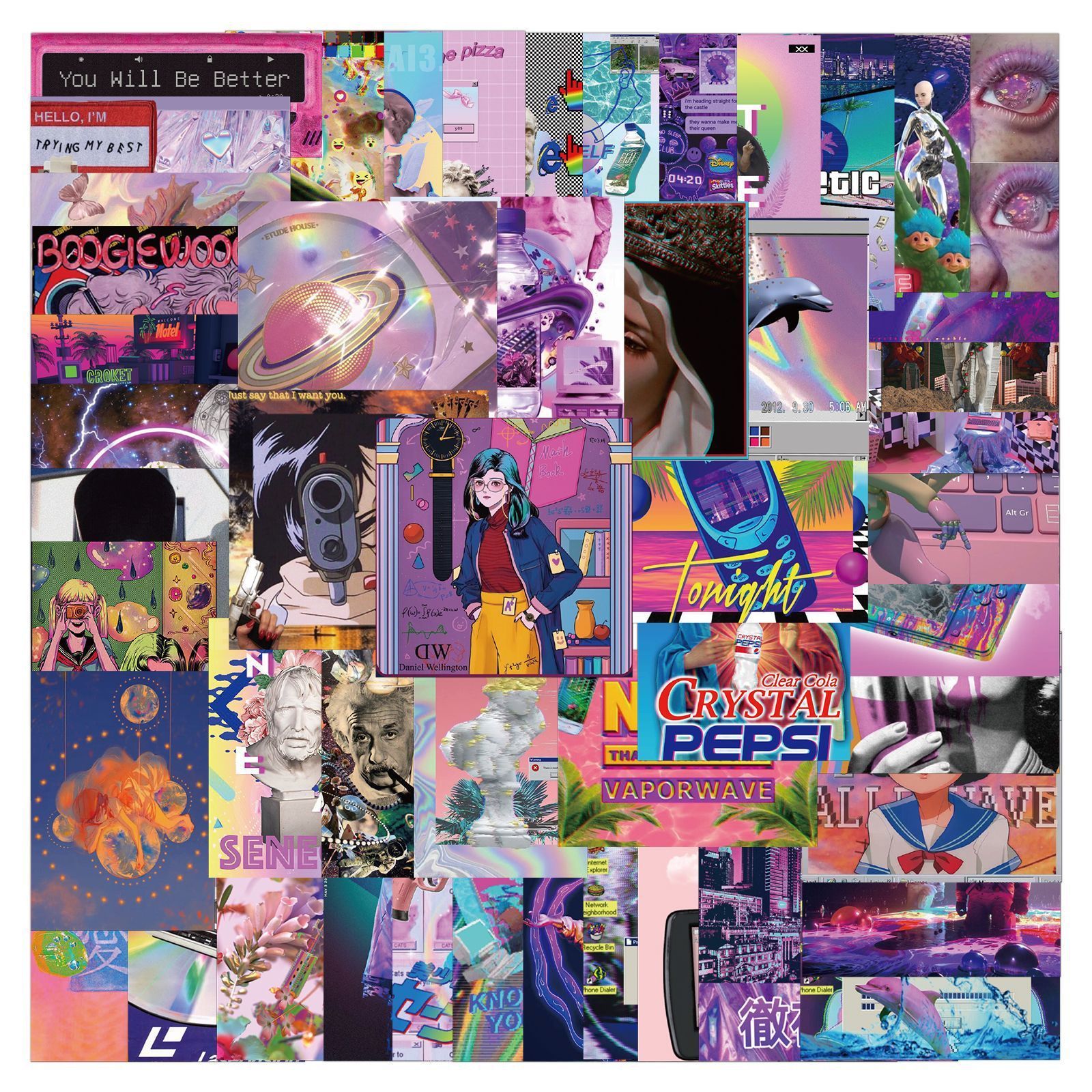New Sexy 50pcs Vaporwave Girl Ins Style Graffiti Sticker Wall Sticker DIY Laptop Guitar Luggage Skateboard Waterproof Cool Toy Sticker
New Sexy 50pcs Vaporwave Girl Ins Style Graffiti Sticker Wall Sticker DIY Laptop Guitar Luggage Skateboard Waterproof Cool Toy Sticker