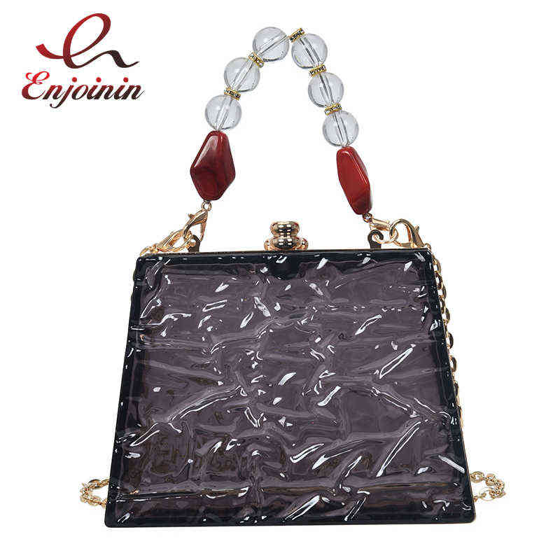 Evening Bags Acrylic Transparent Party Clutch Evening Bag For Women Fashion Purses And Handbags Shoulder Crossbody Chain Bag Beads Handle 220402, Fluorescent green
Evening Bags Acrylic Transparent Party Clutch Evening Bag For Women Fashion Purses And Handbags Shoulder Crossbody Chain Bag Beads Handle 220402, Fluorescent green