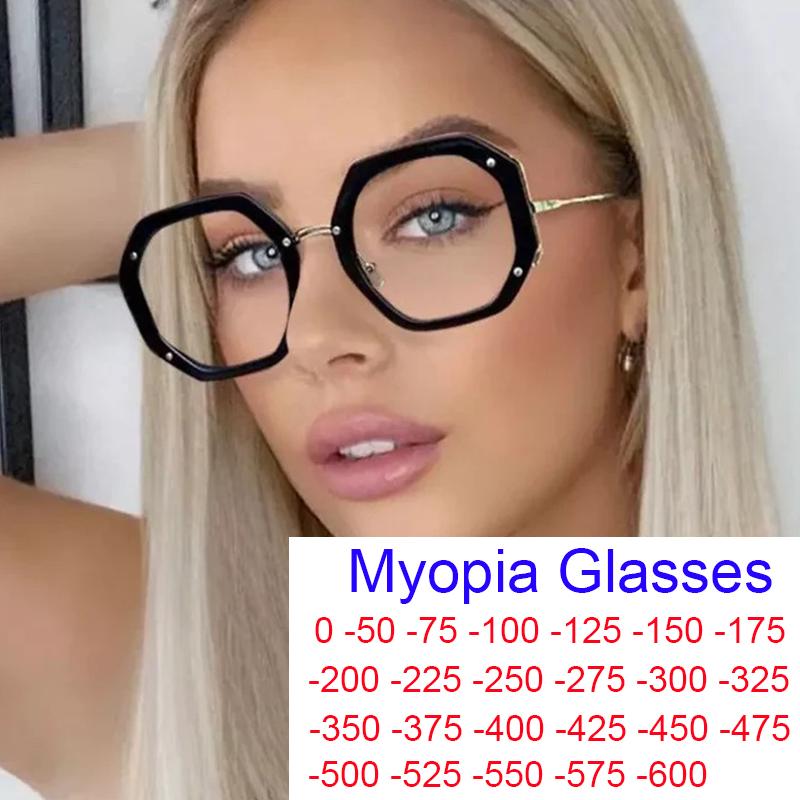 Sunglasses Fashion Metal Irregular Myopia Glasses 0 -1.5 -6.0 Oversized Transparent Computer Blue Light Filter OculosSunglasses SunglassesSu
Sunglasses Fashion Metal Irregular Myopia Glasses 0 -1.5 -6.0 Oversized Transparent Computer Blue Light Filter OculosSunglasses SunglassesSu