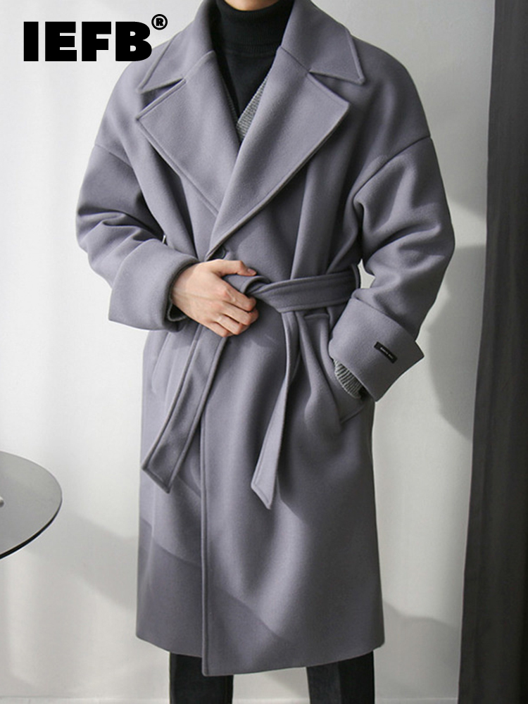Men's Trench Coats IEFB Long Coats Men's Tweed Jacket Autumn And Winter Thickened Bleted Woolen Coat Single Breasted Oversized 9D1536 220826, Brown
Men's Trench Coats IEFB Long Coats Men's Tweed Jacket Autumn And Winter Thickened Bleted Woolen Coat Single Breasted Oversized 9D1536 220826, Brown
