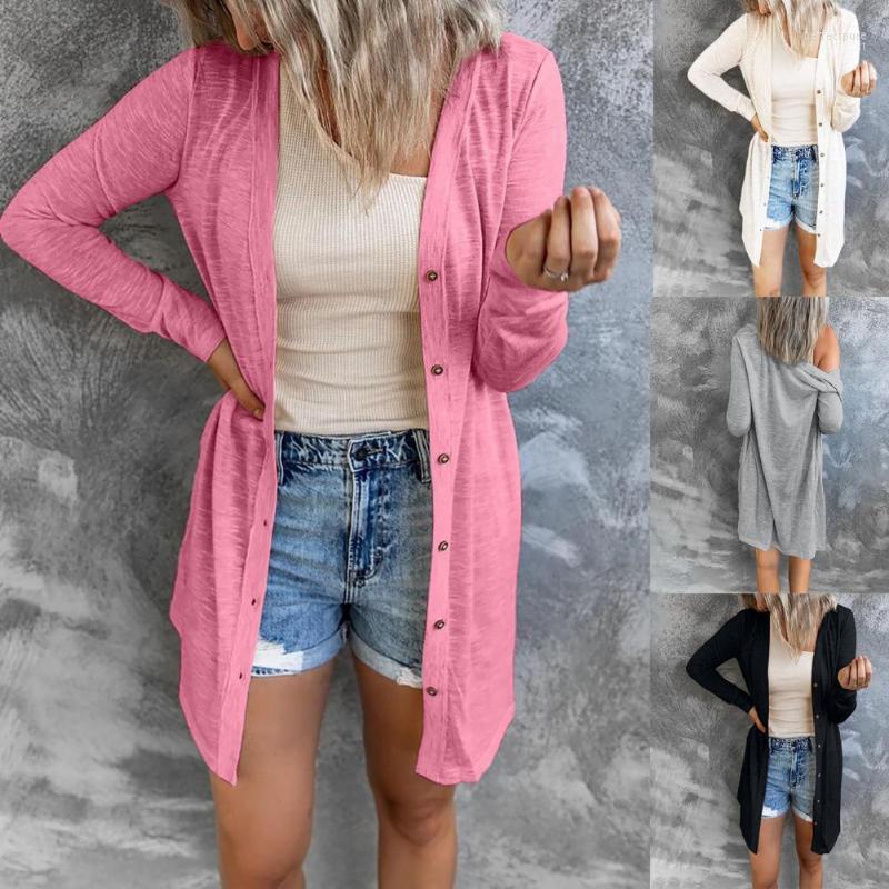 Women' Knits & Tees Women Casual Fashion Cardigan Single-breasted Solid Color Round Neck Long Coat For Going Out Perf22, Black
Women' Knits & Tees Women Casual Fashion Cardigan Single-breasted Solid Color Round Neck Long Coat For Going Out Perf22, Black