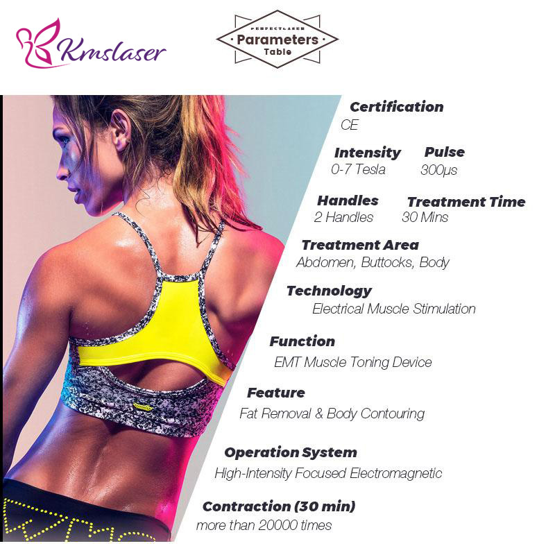 NEW HIEMT EMslim Electromagnetic Muscle Building Slimming Fat loss EMS Body Machine FDA Approval 2 years Warranty