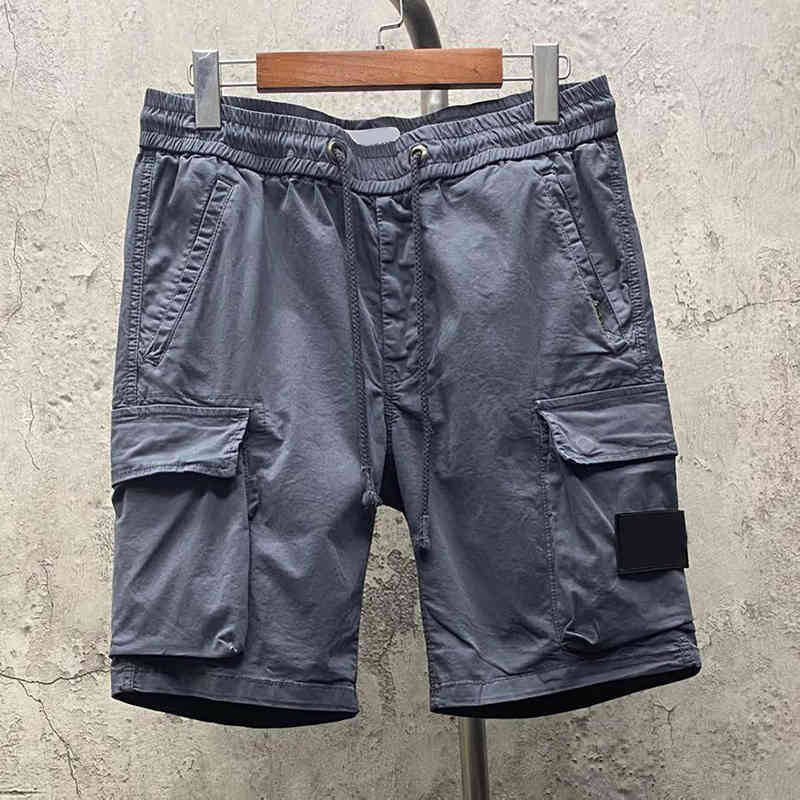 Summer men's and women's high-quality casual loose sports shorts cotton stone tooling embroidery shorts