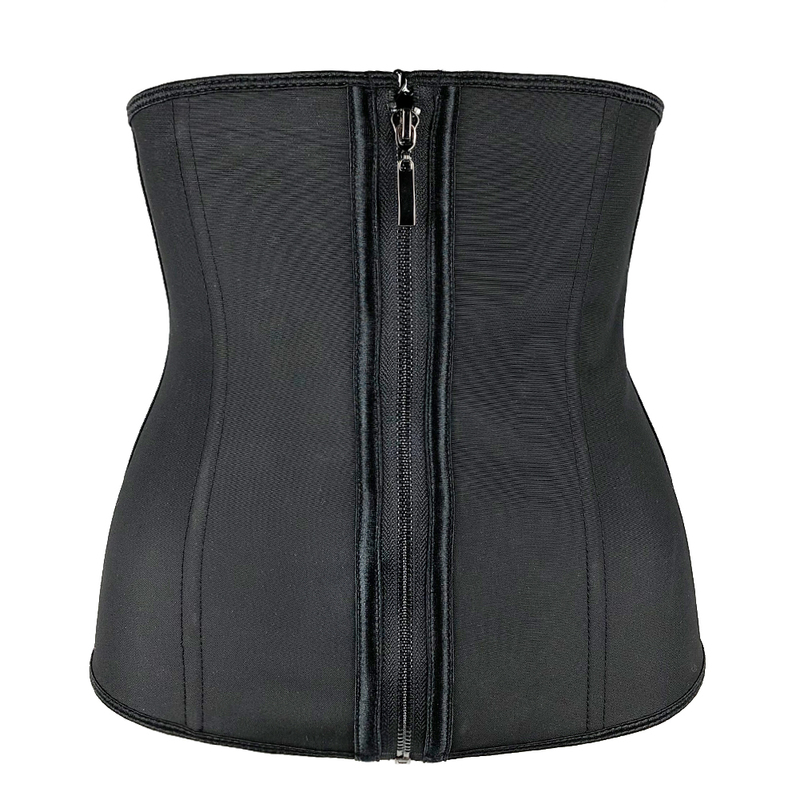 XXS-6XL Women Latex Rubber Waist Trainer Body Shaper Hook Zipper Bustiers Waist Cincher Tops Slimming Shapewear Girdle Slim Belt 220506