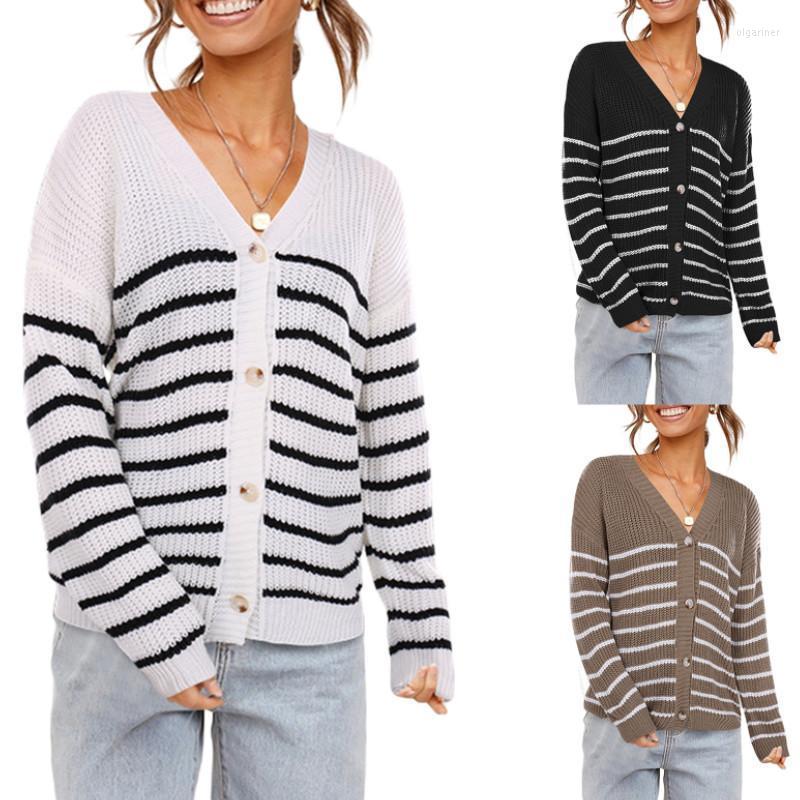 Women' Knits & Tees Women Color Block Cardigan Adults Striped Button Down Long Sleeve V-neck Sweater AutumnWomen' Olga22
Women' Knits & Tees Women Color Block Cardigan Adults Striped Button Down Long Sleeve V-neck Sweater AutumnWomen' Olga22