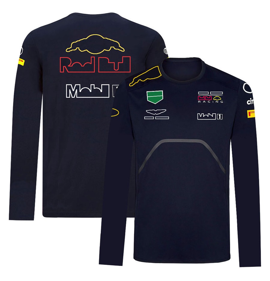 Formula 1 Team Driver T-shirt 2022 F1 Racing Suit T-shirts Long Sleeve Motorsport Summer O Neck Breathable T Shirt Motocross Jersey free sh