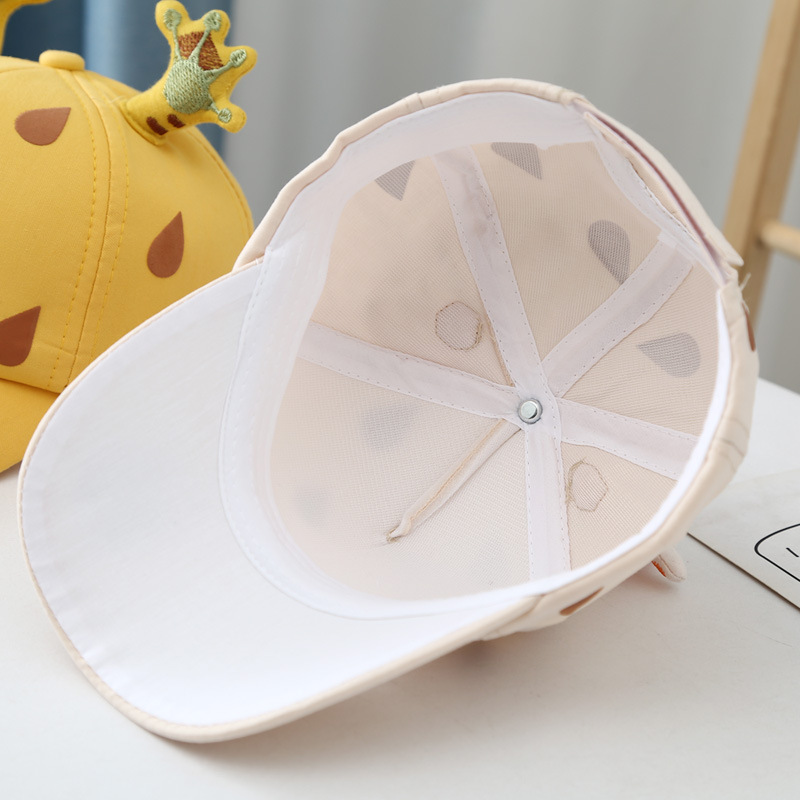Topi Bisbol Anakanak Kodok Kartun Baru Bayi Katun Mahkota Cinta Pelindung Anak Lakilaki Musim Panas Matahari 220611
