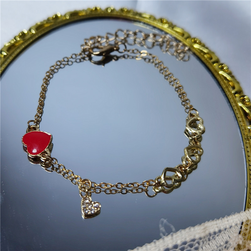 Version of Red Sweet Love Bracelet Female Minority Design Girl Fresh Student Personality Girlfriends Hand Jewelry
Version of Red Sweet Love Bracelet Female Minority Design Girl Fresh Student Personality Girlfriends Hand Jewelry