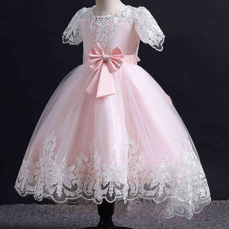 New High quality baby lace princess dress for girl elegant birthday party dress girl dress Baby girl's christmas clothes 2-12yrs Y220510