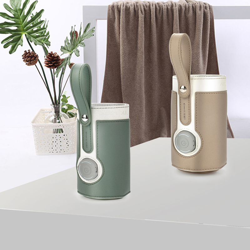 Heated baby bottle cooler bag USB travel milk food heating thermostat portable baby bottle warmer bottle bag 220512